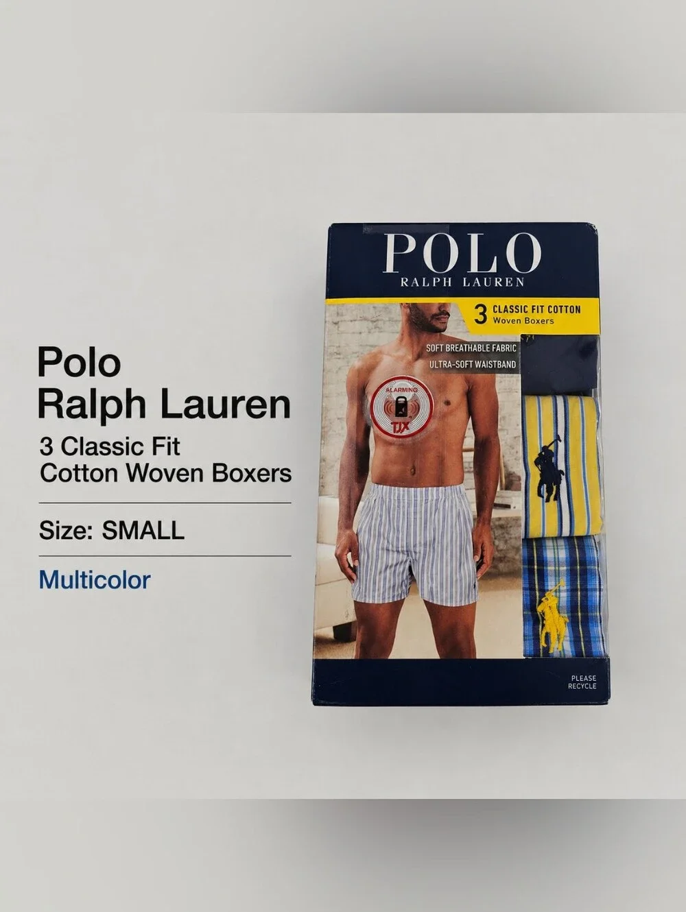 Polo Ralph Lauren 3 Classic Fit Cotton Woven Boxers Men's